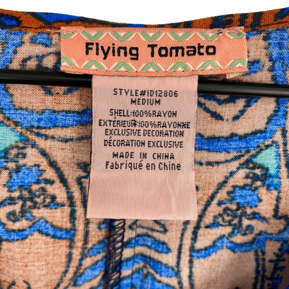 FLYING TOMATO Mixed Print Bohemian Dress - Picture 14 of 16